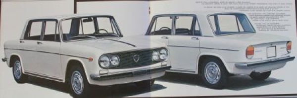 Lancia Fulvia Modellprogramm 1969 Automobilprospekt (9034)